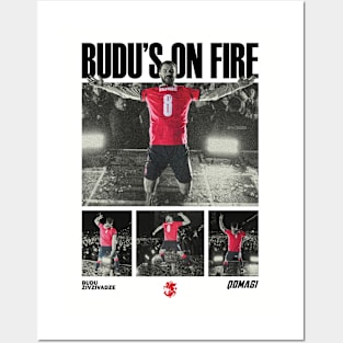 Budu Zivzivadze | BUDU'S ON FIRE T-Shirt Posters and Art